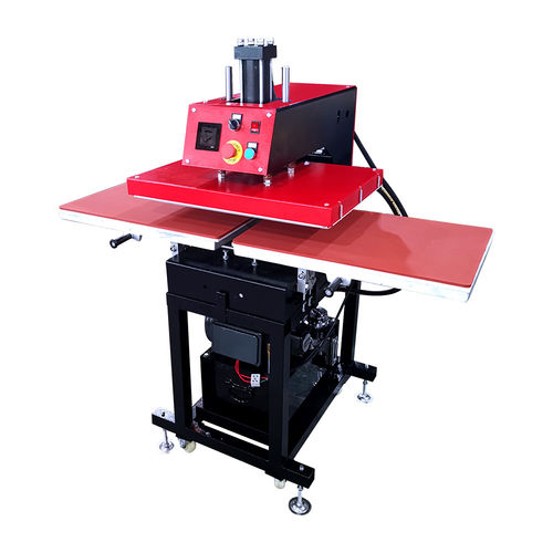 Prensa hidráulica - BY-041 - Guangzhou Baiyin Electronics Co.,Ltd - de transferencia térmica / doble / automática