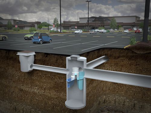 Separador de aceite - First Defense® - Hydro International - gravimétrico / para el tratamiento del agua / para la industria del petróleo