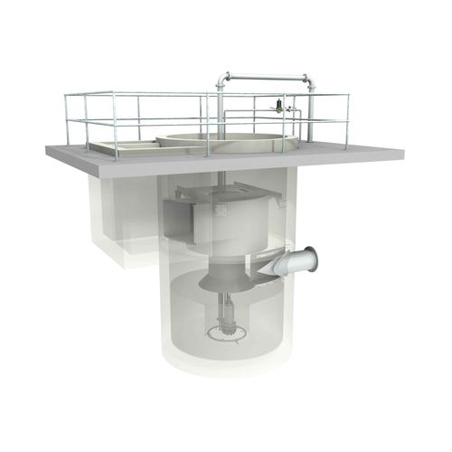 Unidad de secado de arena - Grit King® - Hydro International - de clasificación