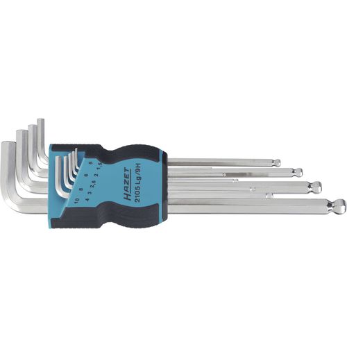Llave Allen en L - 2105LG/9H - Hazet - de cromo