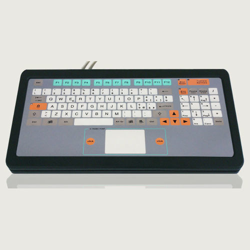 Teclado de mesa - KT-100-T-06 - k-tronic S.r.l. - de tecla mecánica / de membrana / con ratón integrado de 2 teclas