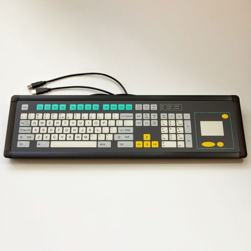 Teclado empotrable - KT-101-I-50 - k-tronic S.r.l. - de membrana / con ratón integrado de 3 teclas / 101 teclas