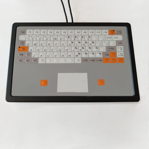 Teclado de mesa - KT-84-T-36 - k-tronic S.r.l. - de tecla mecánica / de membrana / con ratón integrado de 2 teclas
