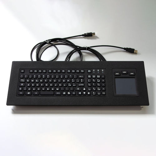 Teclado empotrable - KT-99-GSF-01 - k-tronic S.r.l. - de tecla mecánica / con ratón integrado de 3 teclas / 99 teclas