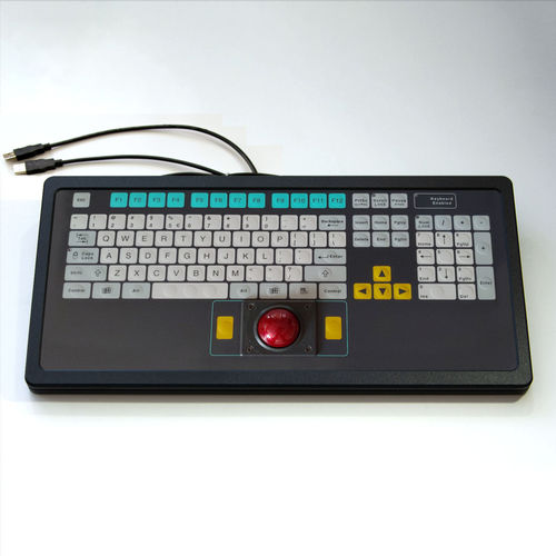 Teclado de mesa - kt-105-T-05 - k-tronic S.r.l. - de tecla mecánica / de membrana / con ratón integrado de 2 teclas