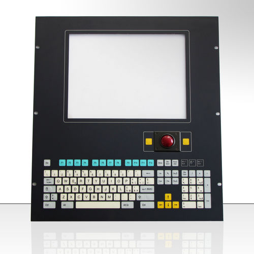 Teclado en bastidor - KT-101-K-17 - k-tronic S.r.l. - de membrana / 101 teclas / con trackball