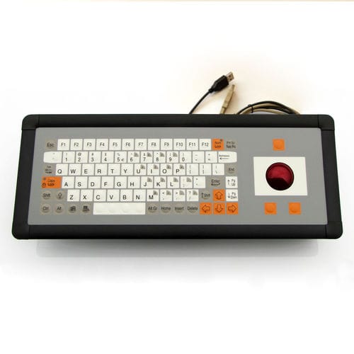 Teclado empotrable - KT-84-I-42 - k-tronic S.r.l. - de membrana / con ratón integrado de 3 teclas / 84 teclas