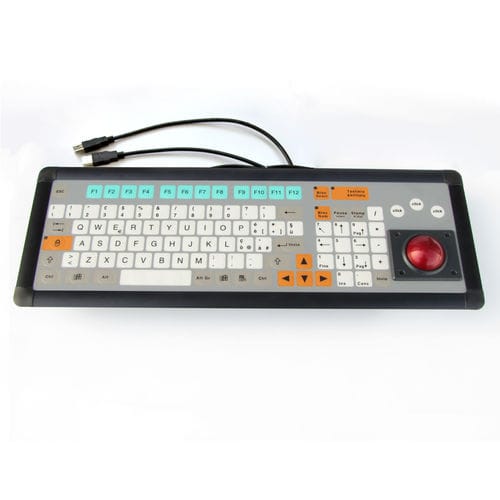 Teclado empotrable - KT-100-I-05 - k-tronic S.r.l. - de tecla mecánica / con tecla Fn / con ratón integrado de 3 teclas