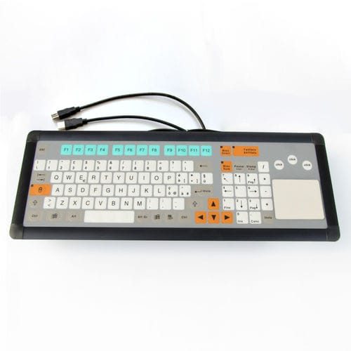 Teclado empotrable - KT-100-I-04 - k-tronic S.r.l. - de membrana / con tecla Fn / con ratón integrado de 3 teclas