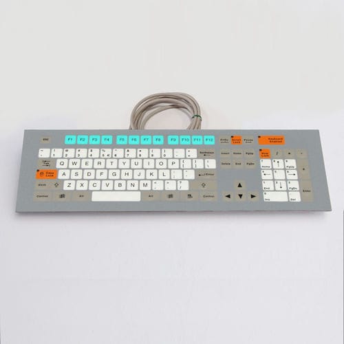 Teclado en bastidor - KT-105-K-12 - k-tronic S.r.l. - de membrana / 105 teclas / industrial