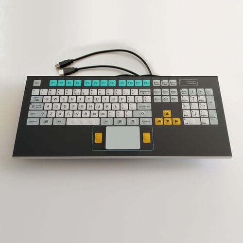 Teclado empotrable - KT-105-R-04 - k-tronic S.r.l. - de membrana / con ratón integrado de 2 teclas / 105 teclas