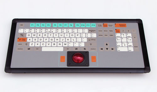Teclado de mesa - KT-105-I-50 - k-tronic S.r.l. - capacitivo / 105 teclas / con trackball
