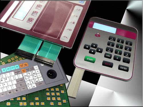 Teclado empotrable - k-tronic S.r.l. - de membrana / QWERTY / de acero inoxidable