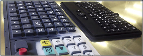 Teclado de caucho de silicona - k-tronic S.r.l. - empotrable / de tecla mecánica / de membrana