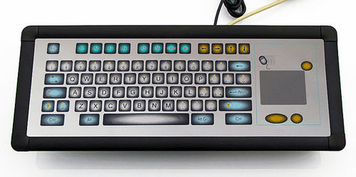 Teclado empotrable - KT-72-PI-04 - k-tronic S.r.l. - de tecla mecánica / con alfombrilla táctil / con ratón