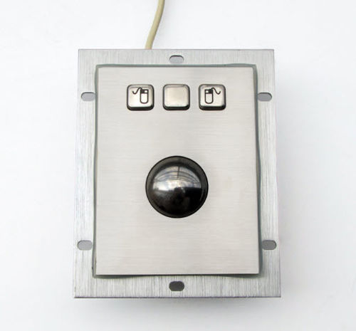 Trackball óptico - KT-MOU-15 - k-tronic S.r.l. - empotrable / IP65 / 3 teclas