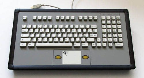 Teclado empotrable - KT-101-DVI-07 - k-tronic S.r.l. - de tecla mecánica / 101 teclas / con alfombrilla táctil