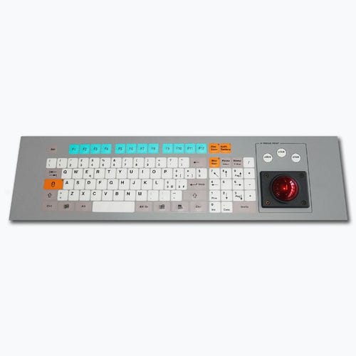 Teclado en bastidor - KT-96-K-01 - k-tronic S.r.l. - de membrana / 96 teclas / con trackball