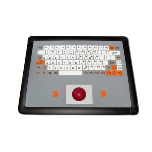 Teclado empotrable - KT-84-I-41 - k-tronic S.r.l. - de membrana / 84 teclas / con trackball