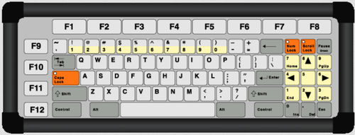 Teclado empotrable - KT-85-I-42 - k-tronic S.r.l. - de membrana / 85 teclas / industrial