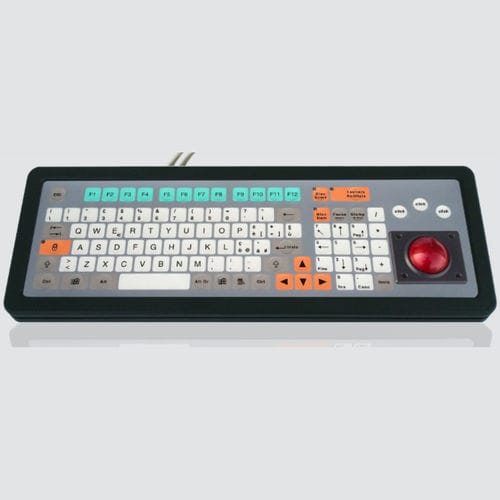 Teclado de mesa - KT-100-T-01 - k-tronic S.r.l. - de tecla mecánica / de membrana / con ratón integrado de 3 teclas