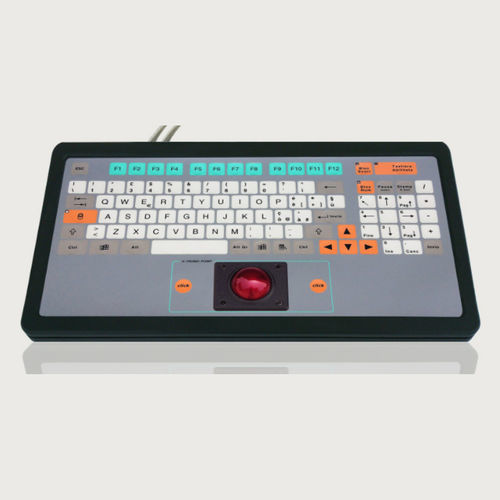 Teclado de mesa - KT-100-T-02 - k-tronic S.r.l. - de tecla mecánica / de membrana / con ratón integrado de 2 teclas