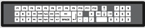 Teclado de mesa - KT-50-T-10	 - k-tronic S.r.l. - de tecla mecánica / de membrana / 50 teclas