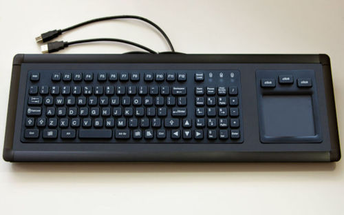 Teclado empotrable - KT-99-GSI-01 - k-tronic S.r.l. - de tecla mecánica / con ratón integrado de 3 teclas / 99 teclas