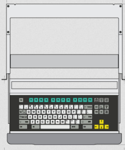 Teclado montado en rack-cajón - KT-84-C-21 - k-tronic S.r.l. - de tecla mecánica / de membrana / 84 teclas
