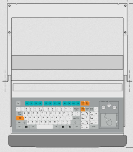 Teclado montado en rack-cajón - KT-96-C-23 - k-tronic S.r.l. - de tecla mecánica / de membrana / 96 teclas
