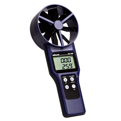 Anemómetro de hélice - Wöhler FA 410 / 430 - Wöhler - digital / higrómetro / portátil