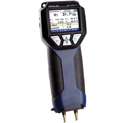 Caudalímetro de presión diferencial - Wöhler DC 410 Flow - Wöhler - volumétrico / para aire / en línea