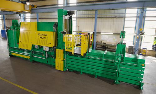 Prensa de balas para residuos - HBC series - Bollegraaf Recycling Solutions - horizontal / de carga superior / de canal