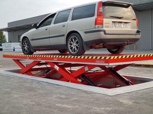 Plataforma elevadora de tijera estacionaria - MOdel HS4TH_2x6_1.6 - Hidrotiltai - hidráulica / para uso en interiores y exteriores