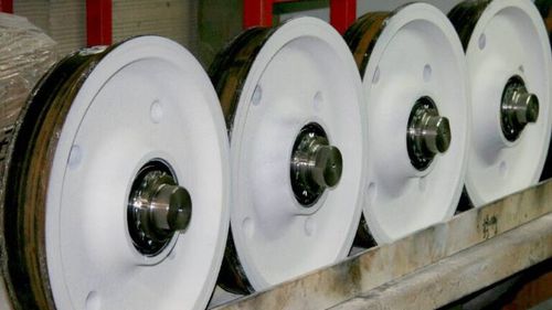 Rueda monobloque - ALFI TECHNOLOGIES - de acero inoxidable / para cargas pesadas