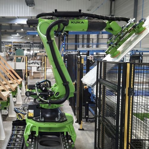 Célula robotizada de manipulación - ALFI TECHNOLOGIES - para piezas grandes / para la industria aeronáutica / para líneas de ensamblaje