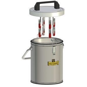 Vaso Dewar de laboratorio - BE-Bio - KGW-ISOTHERM Karlsruher Glastechn. Werk Schieder GmbH - de almacenamiento / de acero inoxidable