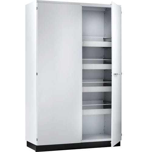 Armario alto - EXPLORIS® - Köttermann GmbH - de almacenamiento / de suelo / con puertas dobles