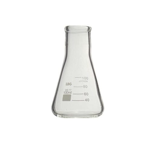 Matraz Erlenmeyer - EFN3 series - LABBOX LABWARE S.L. - de fondo plano / de vidrio borosilicato