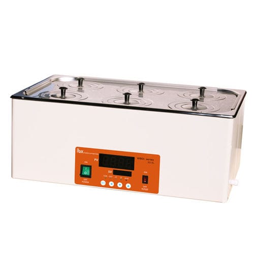 Baño termostático de acero inoxidable - WB01 - LABBOX LABWARE S.L. - con indicador digital / de laboratorio