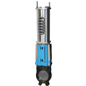 Válvula de guillotina - WGE-PSNC - Watergates GmbH & Co. KG - con control neumático / para agua / de montaje en brida