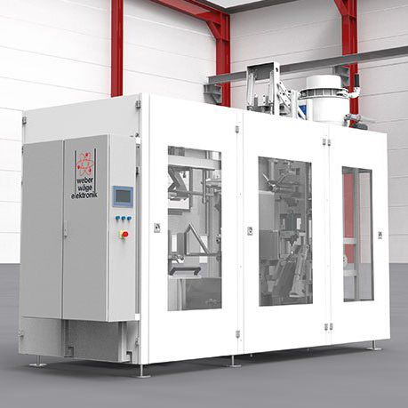 Sistema de llenado para bolsas de válvula - Weber Waagenbau und Wägeelektronik GmbH - para papel / compacto