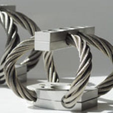 Soporte antivibratorio amortiguador de cables metálicos - CAVOFLEX®   - WILLBRANDT FRANCE - rectangular / de elastómero / de acero