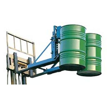 Aparato de levantamiento y volteo con horquilla - GREIFOMAT® - Will & Hahnenstein GmbH - de barriles