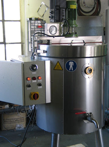 Recipiente calefactor - Will & Hahnenstein GmbH - de metal / con agitador / vertical