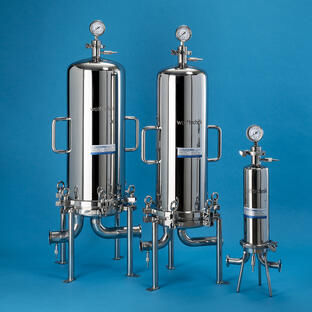 Cárter de filtro de cartucho - WS - Wolftechnik Filtersysteme GmbH & Co. KG - para líquido / de acero inoxidable / sanitario