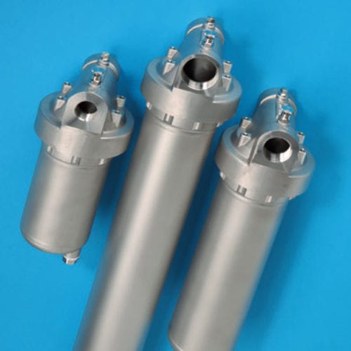 Cárter de filtro de cartucho - 01WTGD - Wolftechnik Filtersysteme GmbH & Co. KG - para líquido / de acero inoxidable