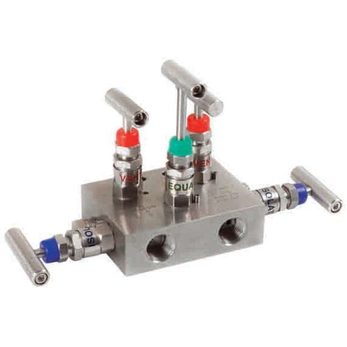 Manifold de 5 vías - V111 - Metalurgica Zaes S.L. - de acero inoxidable / de aislamiento / de calibración