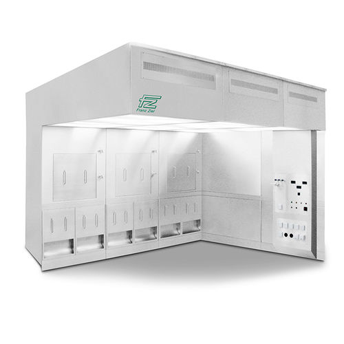 Cabina de flujo laminar - Franz Ziel GmbH - presurizada / de acero inoxidable