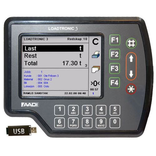 Sistema de pesaje embarcada - Loadtronic 3 - Aanderaa Data Instruments AS 